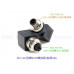 M12-F4D-RS M12-4D型轉RJ45直母轉接頭 M12轉RJ45連接器 D型編碼 4芯D型母頭 M12D型4芯網線轉接頭交換器 